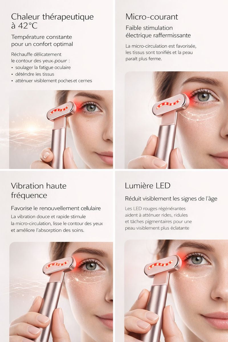 Effet lifté visible après utilisation du stylo NovaSkinLab 4-en-1